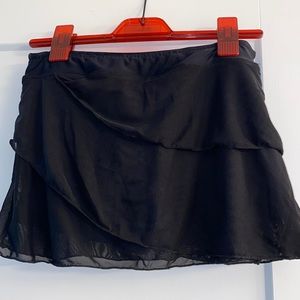 Black Beach coverup skirt
